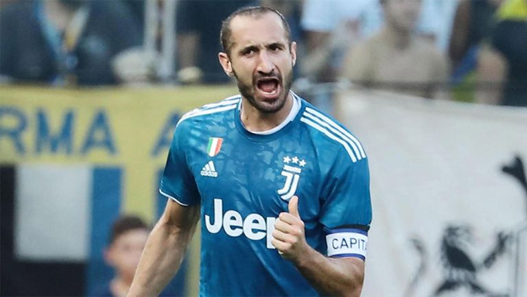  Giorgio Chiellini en un partido con la Juventus