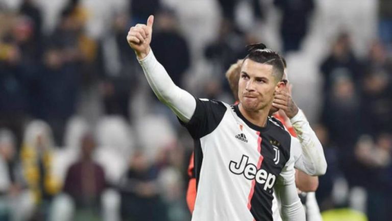 Cristiano Ronaldo celebrando su anotación con la Juventus