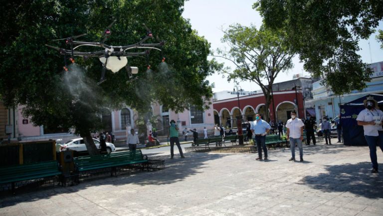 Mérida utilizará drones para sanitizar espacios públicos de coronavirus