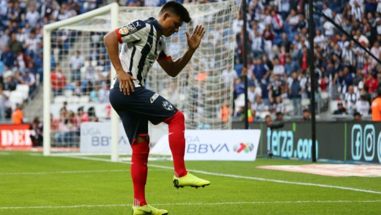 Jesús Gallardo celebrando una anotación