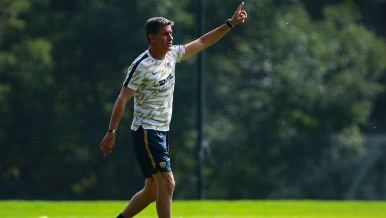 Míchel González en entrenamiento