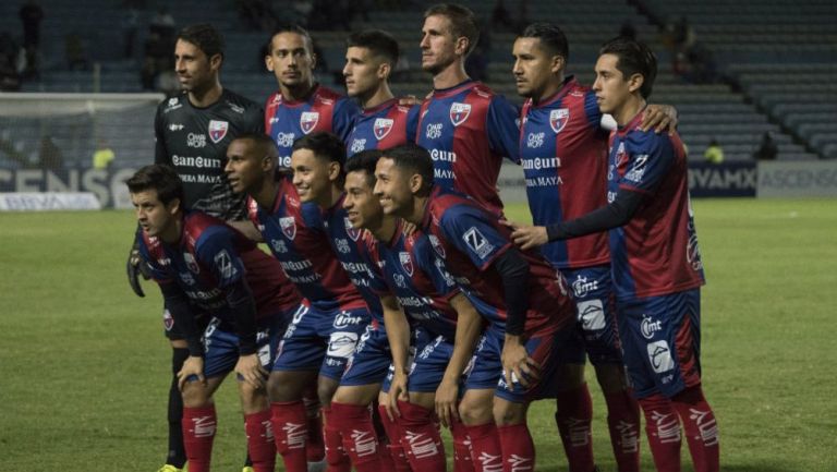 Jugadores del Atlante previo a un partido