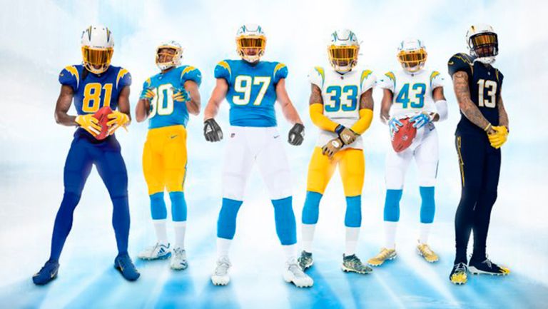 Chargers estrenará uniformes para la temporada 2020