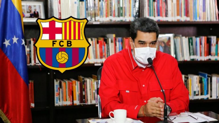 Nicolás Maduro mostró su afición al Barcelona