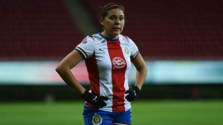 Norma Palafox en partido con Chivas