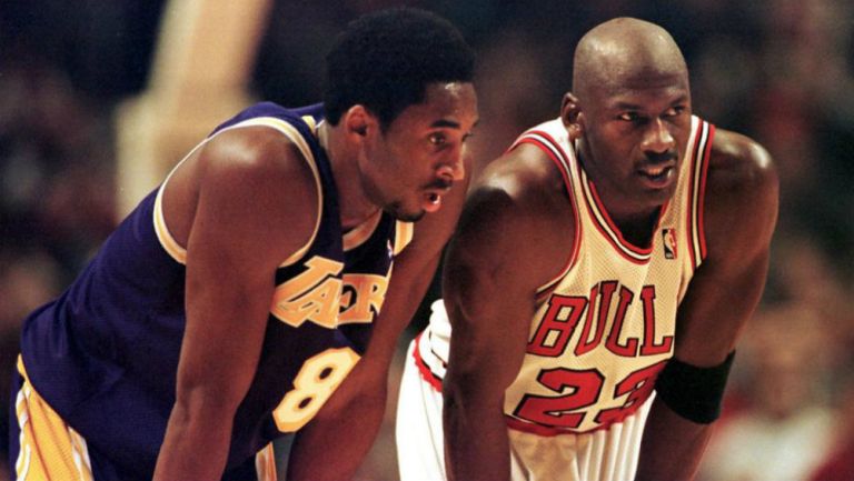 Kobe Bryant con Michael Jordan