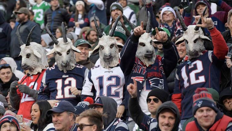 Fans de Tom Brady, durante un juego de los Patriots en 2019