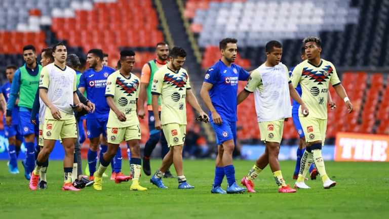 América en partido contra Cruz Azul