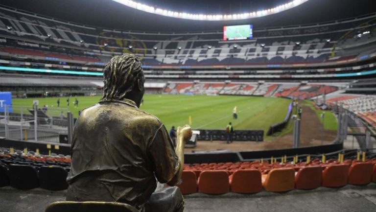 Estadio Azteca vacío en el último partido del CL 2020