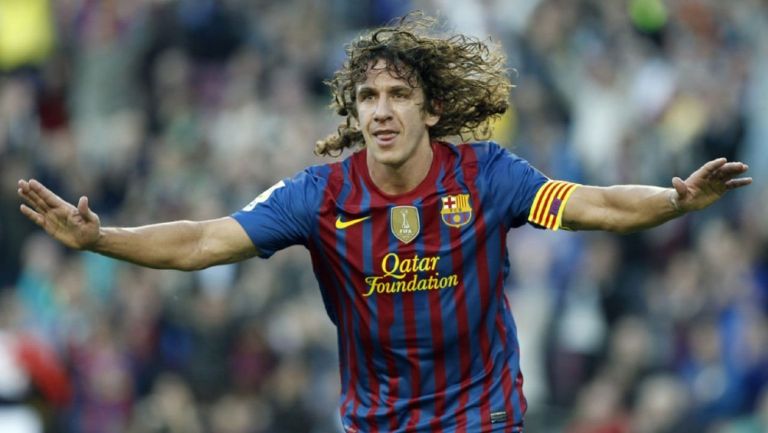 Puyol durante un partido con Barcelona