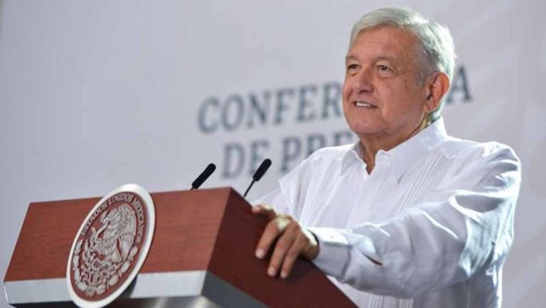 López Obrador durante una conferencia de prensa