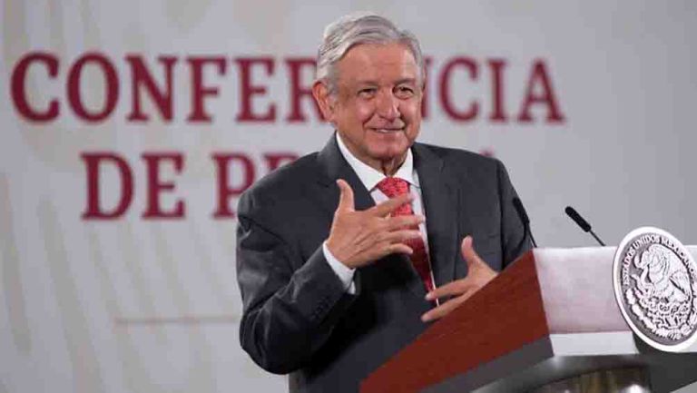 López Obrador durante una conferencia de prensa