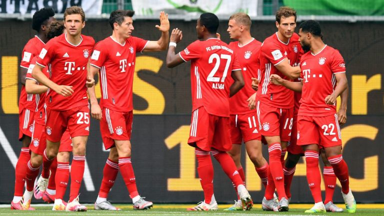 Bayern Múnich en festejo de gol