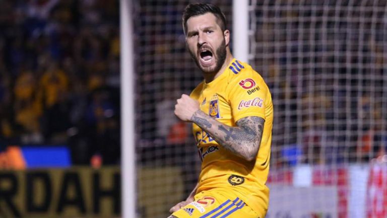 El goleador francés durante un duelo en la Liga MX