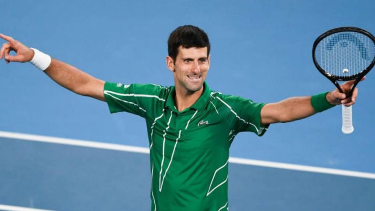 Novak Djokovic durante un torneo 