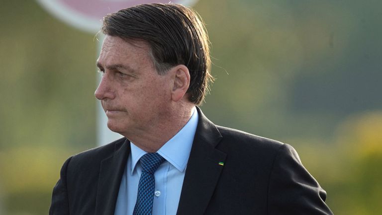 Jair Bolsonaro en un evento del gobierno de Brasil