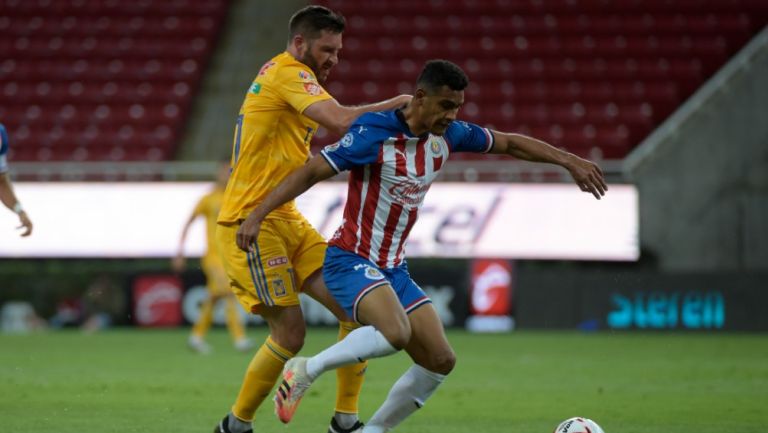 Sepúlveda en el partido ante Tigres en la Copa por México