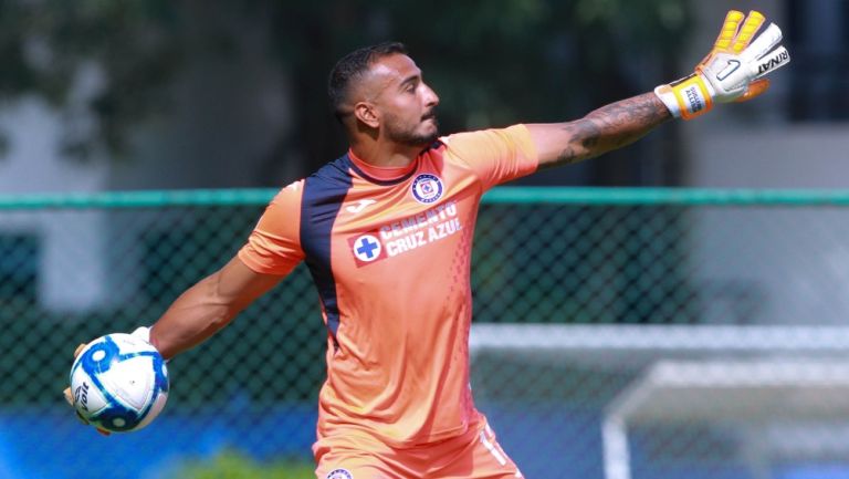 Guillermo Allison durante un partido de Cruz Azul Sub 20