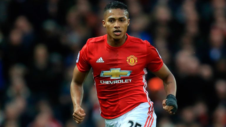 Antonio Valencia, en un partido del Manchester United 