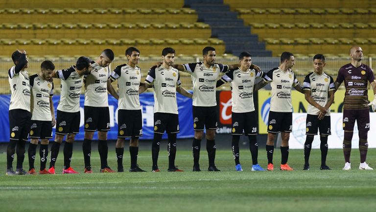 Jugadores de Dorados previo a un partido