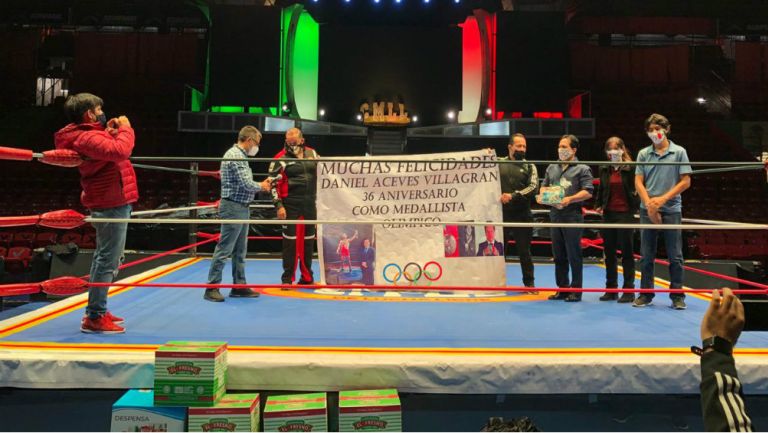 Daniel Aceves: El medallista olímpico entregó apoyo al CMLL