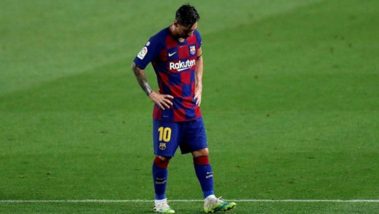 Lionel Messi durante un partido con Barcelona 