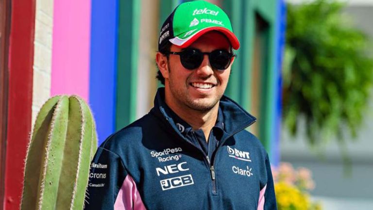 Checo Pérez previo a una carrera en la Fórmula Uno 
