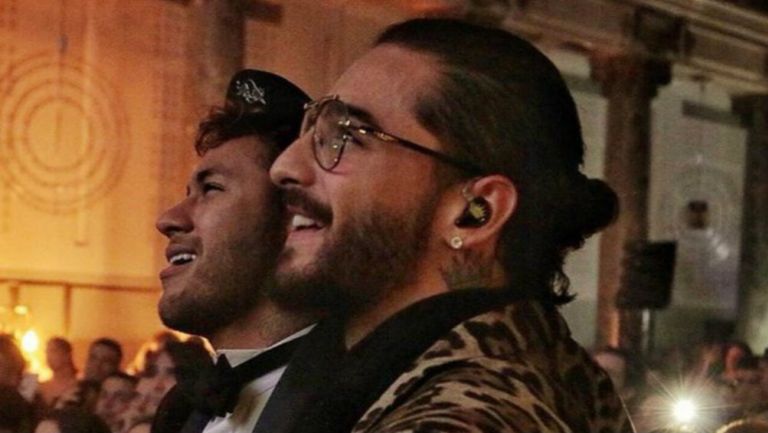 Neymar y Maluma en fiesta