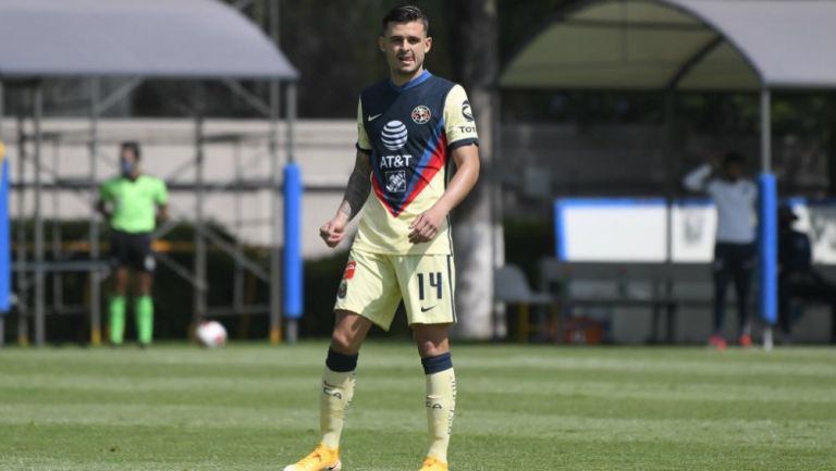 Nicolás Benedetti en acción con América Sub 20