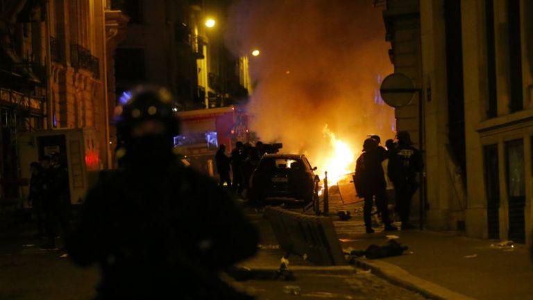 Disturbios en París por la derrota del PSG en Champions