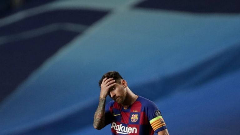 Lionel Messi en lamento con Barcelona