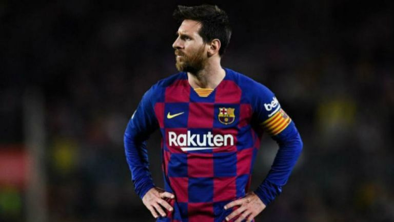 Messi durante un partido del Barcelona 