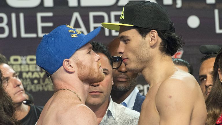 Canelo Álvarez y Chávez JR previo a una pelea