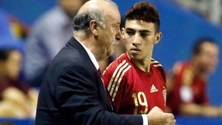 Vicente del Bosque y Munir El-Haddadi