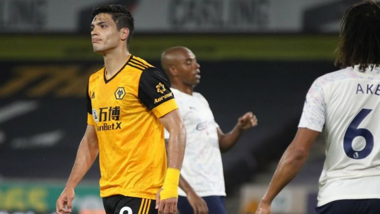 Raúl Jiménez en lamento con Wolverhampton