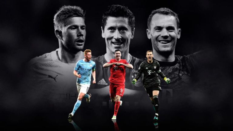 UEFA: De Bruyne, Lewandowski y Neuer, finalistas al mejor jugador del año