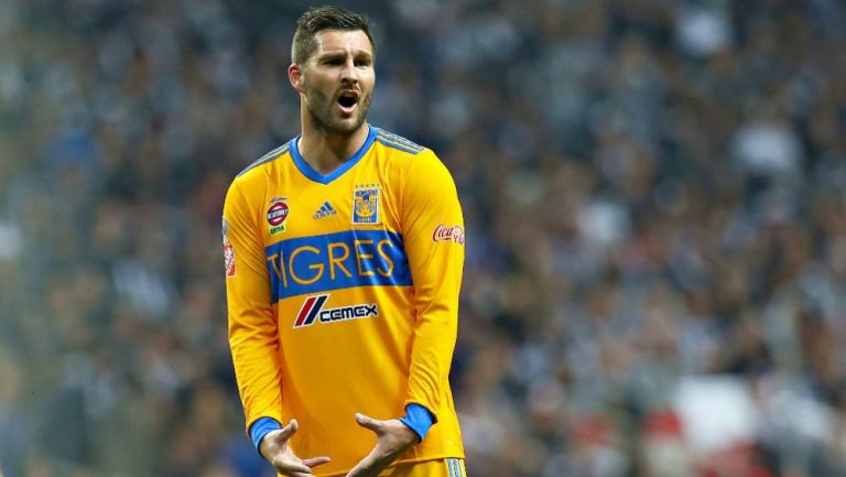 André-Pierre Gignac en lamento con Tigres