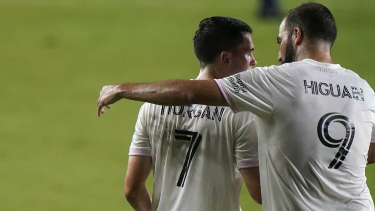 Gonzalo Higuaín celebrando un gol con Inter de Miami