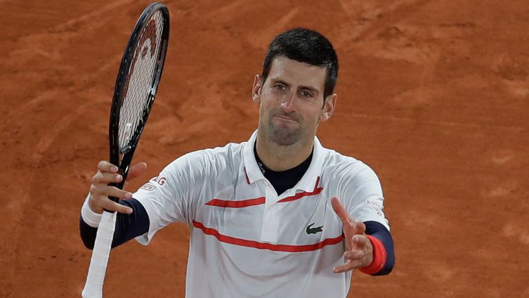 Djokovic, en un juego de Roland Garros