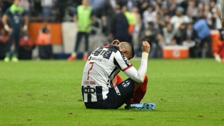 Rogelio Funes Mori en festejo con Rayados