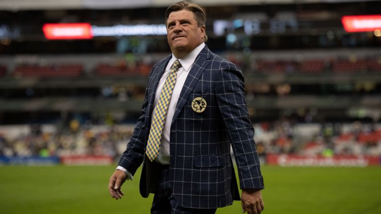 Miguel Herrera previo a un duelo de América en el Azteca 