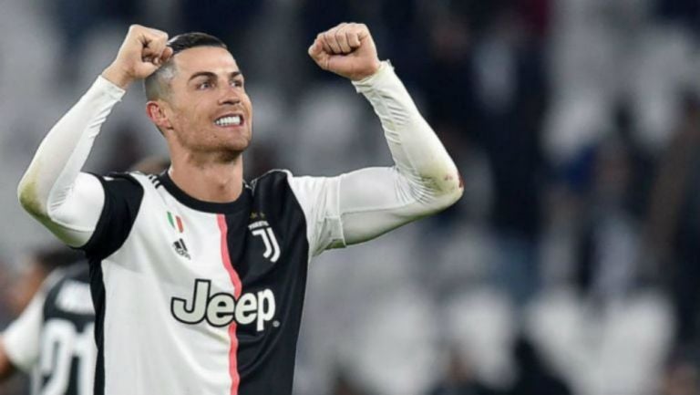 Cristiano Ronaldo en juego con la Juventus