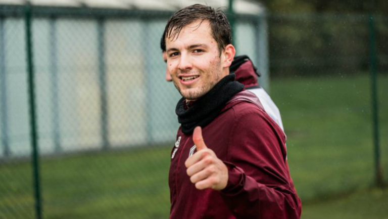 Pizzuto durante entrenamiento