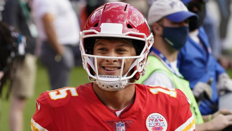 Mahomes en celebración con los Chiefs