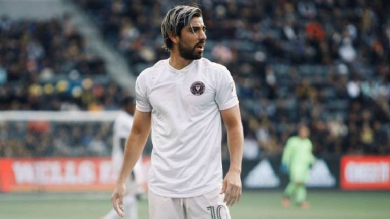 Rodolfo Pizarro jugando con el Inter Miami