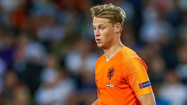 De Jong durante un partido con Holanda