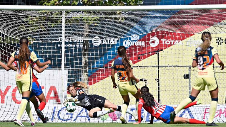 Renata Masciarelli, durante un juego de las Águilas