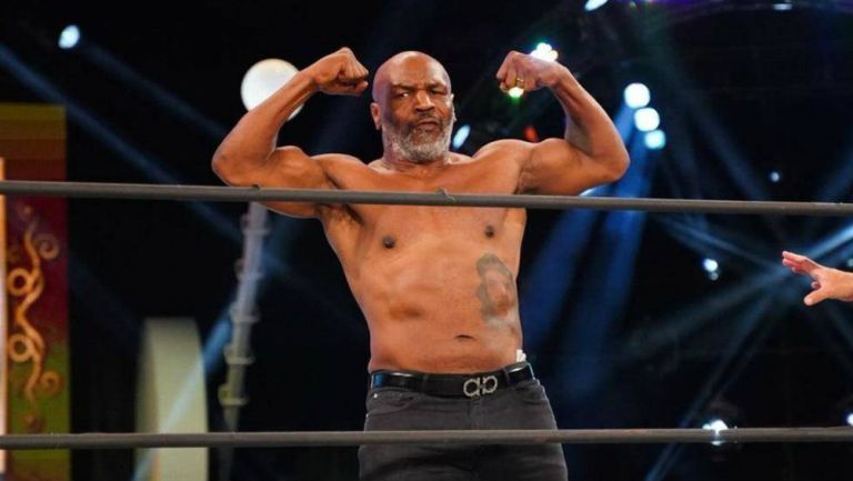 Mike Tyson previo a una pelea