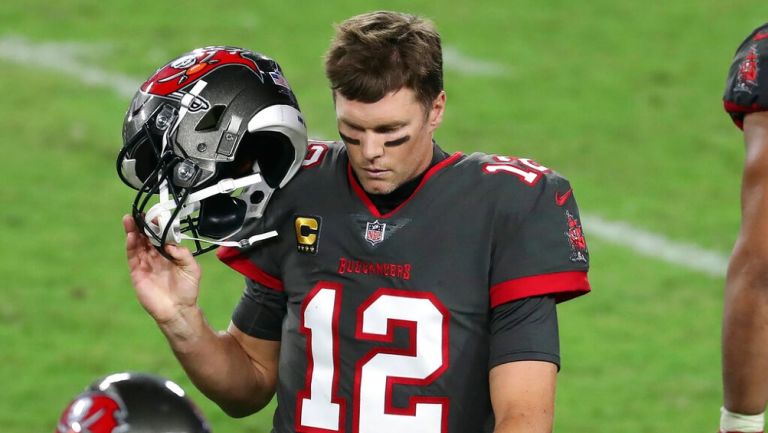 Tom Brady durante un partido con Bucs