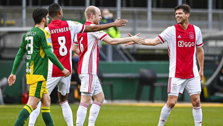 Ajax en festejo de gol